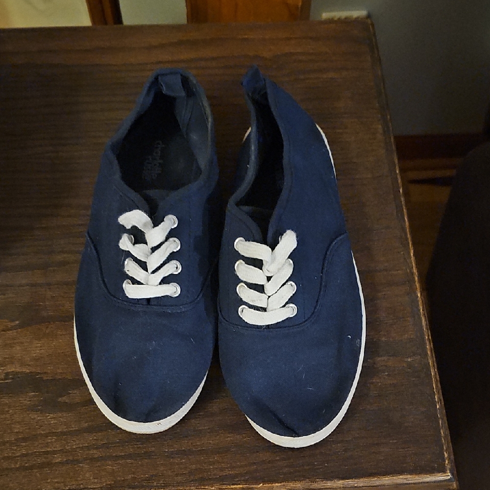 Charlotte Russe Navy Blue Canvas Sneakers